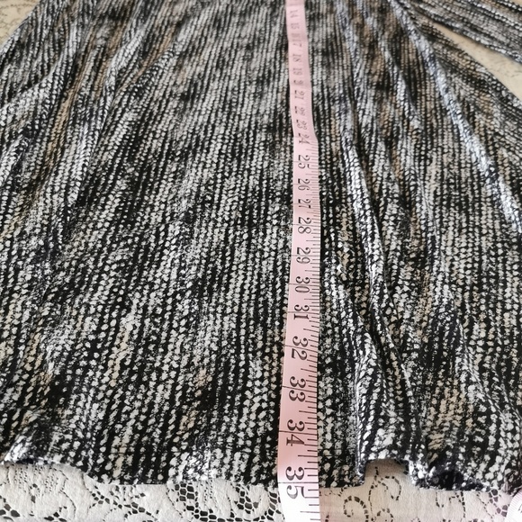 Cynthia Rowley Black & White Rayon Dress Size Med - Picture 8 of 8
